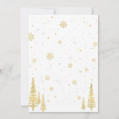 Winter Onederland 1st Birthday Invitation - Boy Kaart (Achterkant)