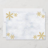 Winter ONEderland 1st Birthday Party Kaart (Achterkant)