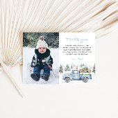 Winter Onederland 1st Birthday Photo Bedankkaart