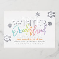 Winter ONEderland 1st Birthday Rainbow