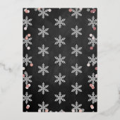 Winter ONEderland 1st Birthday Real Folie Uitnodiging (Achterkant)