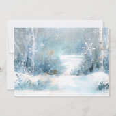 Winter Onederland 1st Birthday Thank You Cards Kaart (Achterkant)