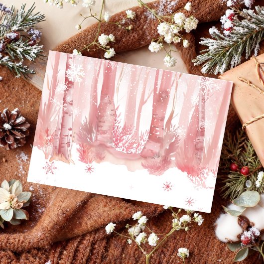 Winter Onederland 1st Birthday Thank You Cards Kaart