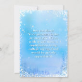 Winter Onederland - 1st Birthday with Photo  Kaart (Achterkant)