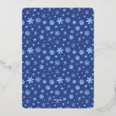 Winter ONEderland Arctic Animal 1st Birthday Party Folie Uitnodiging (Achterkant)