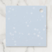 Winter Onederland Arctic Animal Boy 1st Birthday Bedankjes Labels (Achterkant)