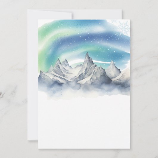 Winter Onederland Arctic Animal Boy First Birthday Kaart (Achterkant)