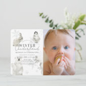 Winter Onederland Arctic Animals Kaart (Staand voorkant)