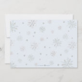 Winter Onederland Arctic Animals Sneeuw 1e verjaar Kaart (Achterkant)