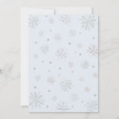 Winter Onederland Arctic Animals Sneeuw 1e verjaar Kaart (Achterkant)