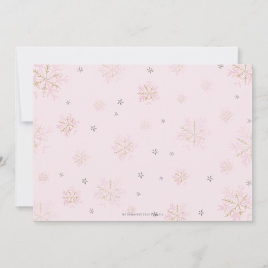 Winter Onederland Arctic Animals Snow 1st Birthday Kaart (Achterkant)