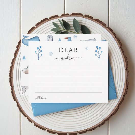 Winter Onederland Arctic Animals Time Capsule Informatiekaartje