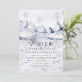 Winter Onederland Arctic Scene 1e verjaardag Kaart (Staand voorkant)