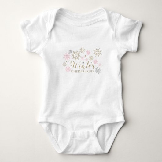 Winter ONEderland baby bodypakje Romper (Voorkant)
