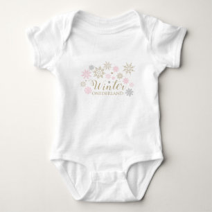 Winter ONEderland baby bodysuit