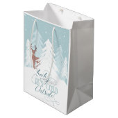 Winter Onederland Baby Het is koude buitengaats ta Medium Cadeauzakje (Voorkant Gekanteld)