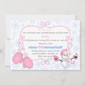 Winter Onederland Ball Birthday Kaart (Voorkant)