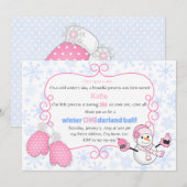 Winter Onederland Ball Birthday Kaart (Voorkant / Achterkant)