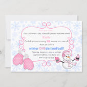 Winter Onederland Ball Birthday Kaart (Voorkant)