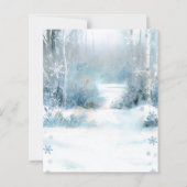 Winter Onederland Bear Blue First Birthday Budget (Achterkant)