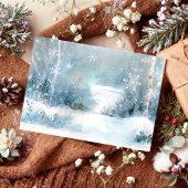 Winter Onederland Bear Blue First Birthday Photo Kaart