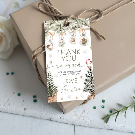 Winter Onederland Bedankkaart Cadeaulabel