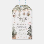 Winter Onederland Bedankkaart Cadeaulabel (Voorkant)