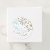 Winter Onederland Bedankt Label Blauwe Sneeuwvlok (In situ)