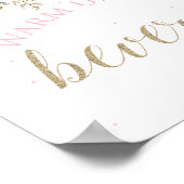 Winter Onederland Beverages Sign Poster (Hoek)