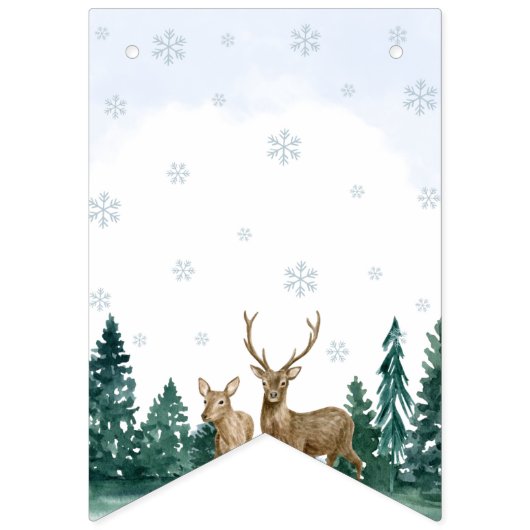 Winter ONEderland Birthday Banner (Eerste vlag)