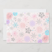 Winter ONEderland Birthday Bedankt kaarten (Achterkant)