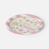 Winter ONEderland Birthday Bord - Girl - PG (Gekanteld)