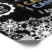 Winter Onederland Birthday chalkboard Poster (Hoek)