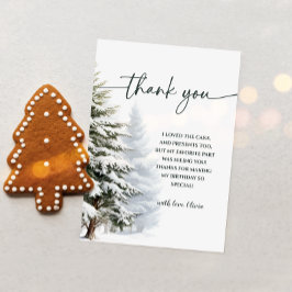 Winter Onederland Birthday Hartelijk dank Kaart