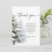 Winter Onederland Birthday Hartelijk dank Kaart (Staand voorkant)