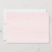 Winter ONEderland Birthday Invitation Silver Pink Kaart (Achterkant)