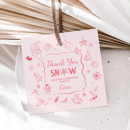 Winter Onederland Birthday Party Favor Tags Bedankjes Labels