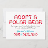 Winter ONEderland Birthday Polar Beer Favor Sign (Voorkant)