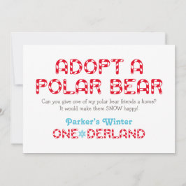 Winter ONEderland Birthday Polar Beer Favor Sign