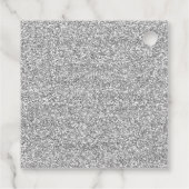 Winter Onederland Birthday Silver Gold Snowflake Bedankjes Labels (Achterkant)