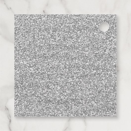 Winter Onederland Birthday Silver Gold Snowflake Bedankjes Labels (Achterkant)