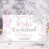 Winter Onederland Birthday Spandoek