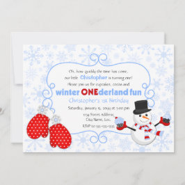 Winter ONEderland Birthday Uitnodiging