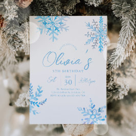 Winter Onederland Birthday Uitnodiging