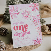 Winter Onederland Birthday Uitnodiging