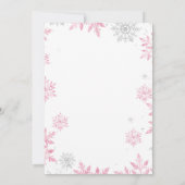 Winter ONEderland Birthday Uitnodiging (Achterkant)