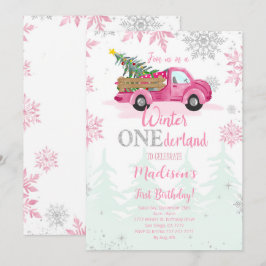 Winter ONEderland Birthday Uitnodiging