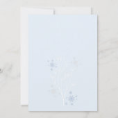 Winter Onederland Blauwe Ijsbeer Jongen 1e Verjaar Kaart (Achterkant)