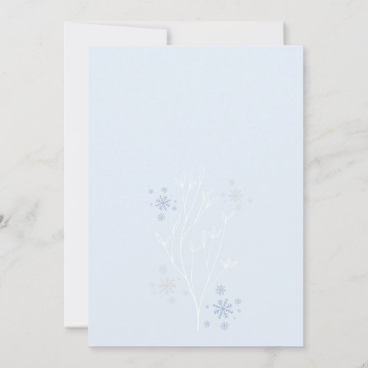 Winter Onederland Blauwe Ijsbeer Jongen 1e Verjaar Kaart (Achterkant)