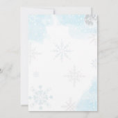 Winter Onederland Blauwe Ijsbeer Verjaardag Kaart (Achterkant)